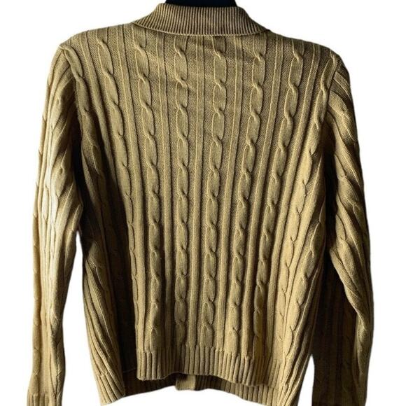 Vintage Karen Scott Cable Knitted Cardigan Sweater Button-Up Women's Size Large - Picture 6 of 11